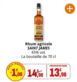 Coccinelle Express SAINT JAMES Rhum agricole offre
