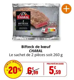 Coccinelle Express CHARAL Bifteck de bœuf offre