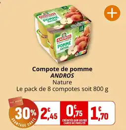 Coccinelle Express ANDROS Compote de pomme offre