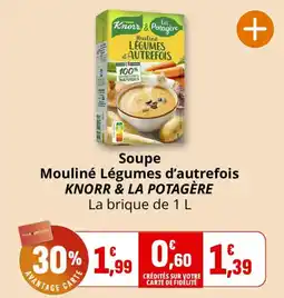Coccinelle Express Knorr & La Potagère Soupe Mouliné Légumes d'autrefois offre