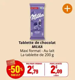 Coccinelle Express Milka Tablette de chocolat offre