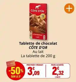Coccinelle Express CÔTE D'OR Tablette de chocolat offre