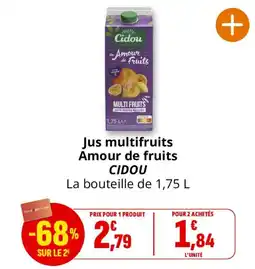 Coccinelle Express CIDOU Jus multifruits offre