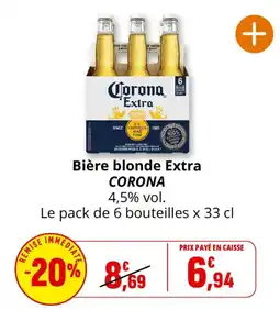 Coccinelle Express Corona Bière blonde Extra offre