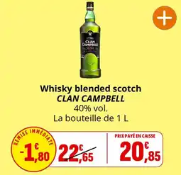 Coccimarket CLAN CAMPBELL Whisky blended scotch offre
