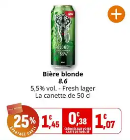 Coccimarket 8.6 Bière blonde offre