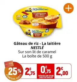 Coccimarket La laitière Gâteau de riz offre