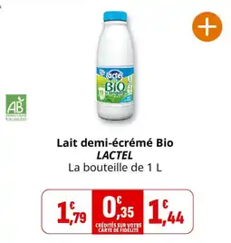 Coccimarket LACTEL Lait demi-écrémé Bio offre