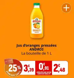 Coccimarket ANDROS Jus d'oranges pressées offre