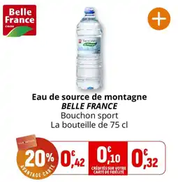 Coccimarket Belle France Eau de source de montagne offre