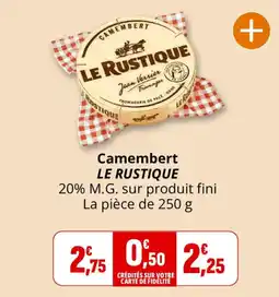 Coccimarket LE RUSTIQUE Camembert offre