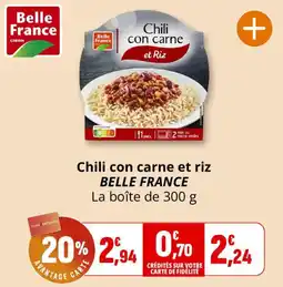 Coccimarket Belle France Chili con carne et riz offre