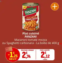 Coccimarket PANZANI Macaroni tomate mozza offre