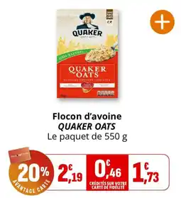 Coccimarket QUAKER Flocon d'avoine offre