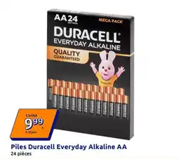 Action Duracell Piles Everyday Alkaline AA offre