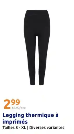 Action Legging thermique à imprimés offre