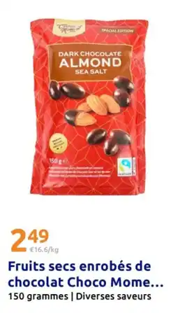Action Choco Mome Fruits secs enrobés de chocolat offre