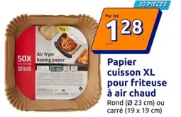 Action Papier cuisson XL pour friteuse a air chaud offre
