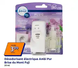 Action Febreze Désodorisant électrique Ambi Pur offre
