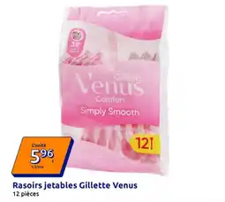 Action Gillette Rasoirs jetables Venus offre