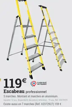 Espace emeraude Escabeau professionnel offre