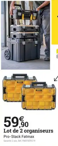 Espace emeraude Lot de 2 organisuers offre