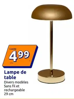 Action Lampe de table offre