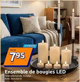 Action Ensemble de bougies LED offre