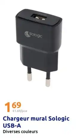 Action Sologic Chargeur mural USB-A offre