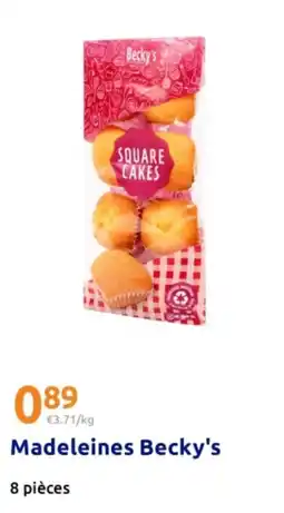 Action Becky's Madeleines offre