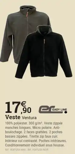 Espace emeraude EASY LINE Veste Ventura offre