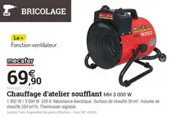 Espace emeraude mecafer Chauffage d'atelier soufflant offre