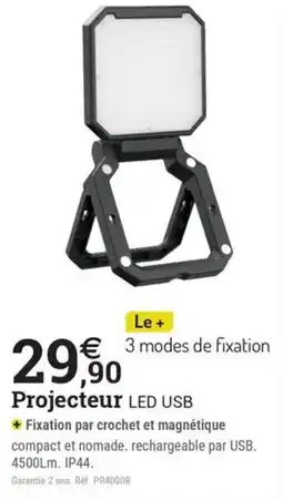 Espace emeraude Projecteur LED USB offre