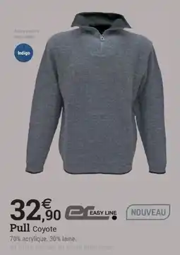 Espace emeraude EASY LINE Pull Coyote offre