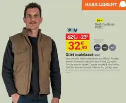 Espace emeraude PBV Gilet matelassé Sam offre