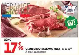 Auchan Supermarché VIAND Bovine : FAUX-FILET offre