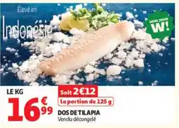 Auchan DOS DE TILAPIA offre