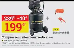 Espace emeraude PROF Compresser silencieux vertical offre