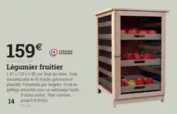 Espace emeraude Légumier fruitier offre