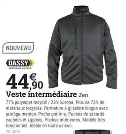 Espace emeraude DASSY Veste intermédiaire Zen offre