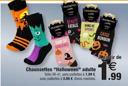 Bazarland Chaussettes halloween adulte offre
