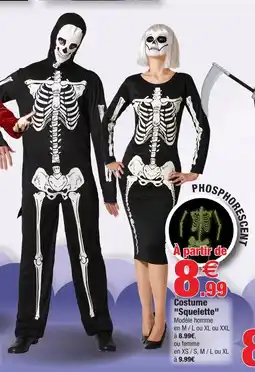 Bazarland Costume squelette offre