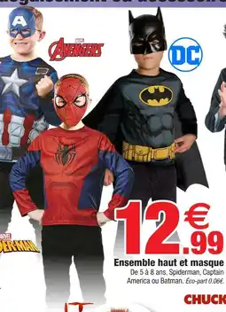 Bazarland Ensemble haut et masque offre