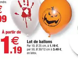Bazarland Lot de ballons offre