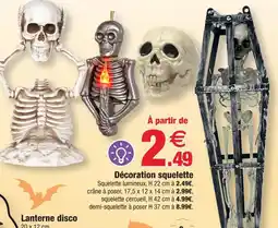 Bazarland Décoration squelette offre