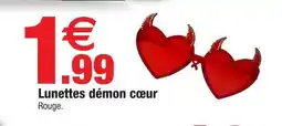 Bazarland Lunettes démon cœur offre