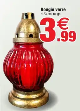Bazarland Bougie verre offre