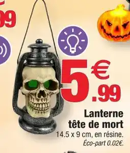 Bazarland Lanterne tête de mort offre