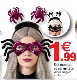 Bazarland Set masque et serre-tête offre