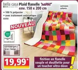 Norma Casa - bella plaid flanelle offre